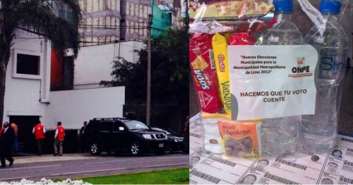 Funcionarios de ONPE y JNE almorzaron platillos gourmet y miembros de mesa, galleta soda Funcionarios de ONPE y JNE almorzaron platillos gourmet y miembros de mesa, galleta soda