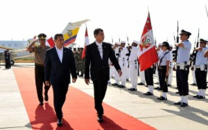 Piura: Humala y Correa presiden gabinete binacional a 15 años del Acuerdo de Paz
