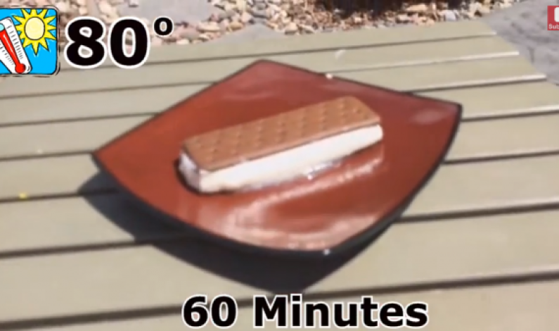 VÍDEO: El helado que no se derrite ni con el sol ni con el tiempo