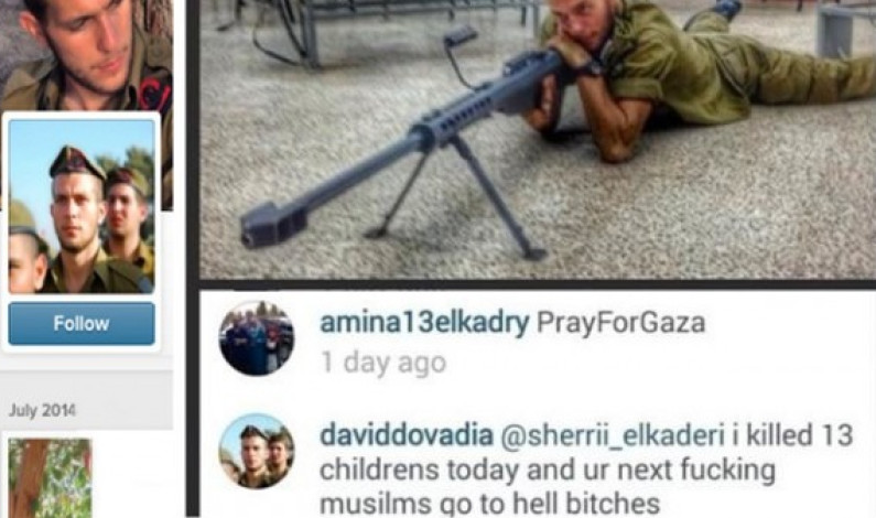 Foto: Soldado israelí presume en Instagram de haber matado a 13 niños palestinos
