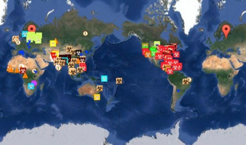 Mapa registra en tiempo real las epidemias y brotes de enfermedades en el mundo