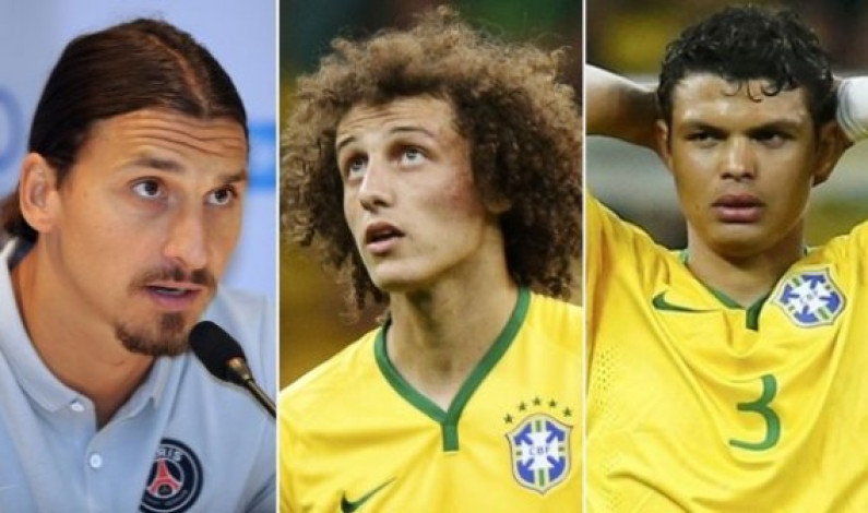 Sorpresiva respuesta de Zlatan sobre David Luiz y Thiago Silva