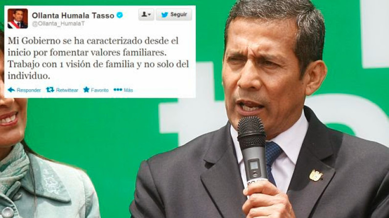 Ollanta Humala: “Trabajo con una visión de familia”