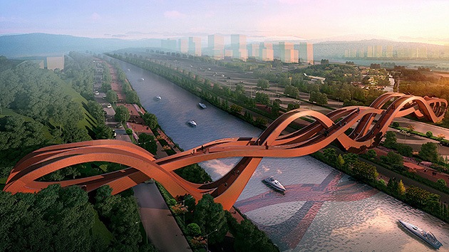 Construyen un impresionante puente ‘infinito’ en China.