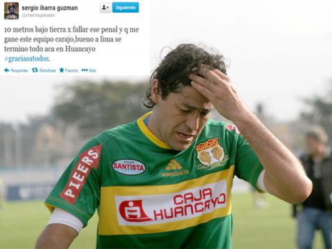 Sergio Ibarra explotó y dejó intempestivamente Sport Huancayo