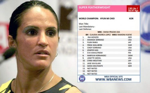 Kina Malpartida no aparece como campeona mundial en últimos ránkings de la AMB