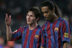 Ronaldinho-y-Messi