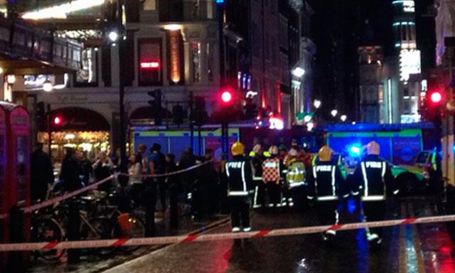 Reino Unido: al menos 30 heridos causa colapso de parte del techo de un teatro