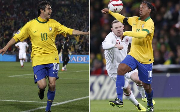 Ronaldinho y Kaká podrían estar en el Mundial con Brasil