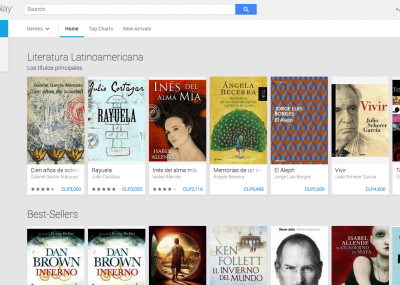 Los Libros llegan a Google Play en Argentina, Chile, Colombia, Perú y Venezuela