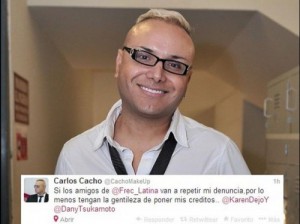 Carlos Cacho molesto con Frecuencia Latina