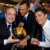 Balón de Oro de Cristiano Ronaldo en el avión