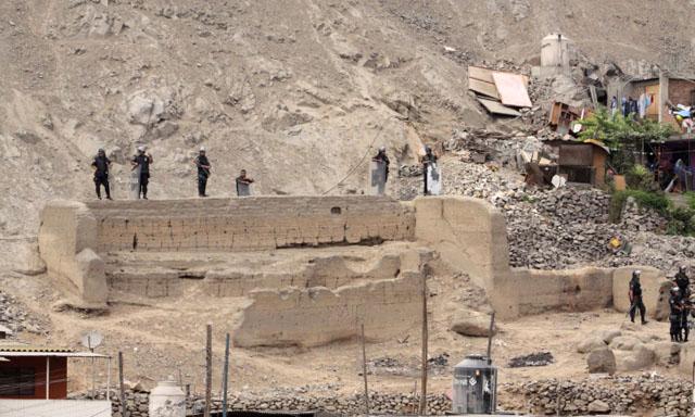 Campoy: Inician trabajos en zona arqueológica desalojada