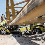 Cinco muertos por caída de puente en Río de Janeiro