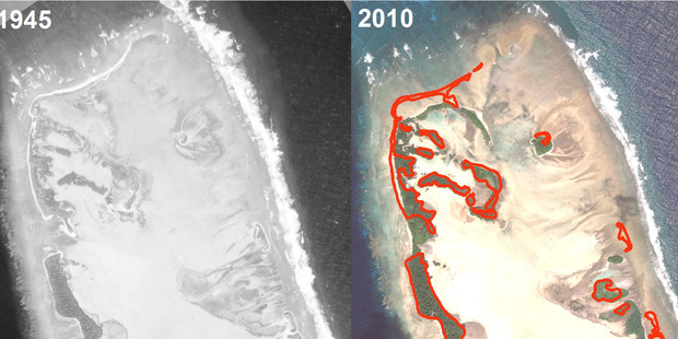 Asombroso resurgimiento de un atolón del Pacífico tras su desaparición hace un siglo