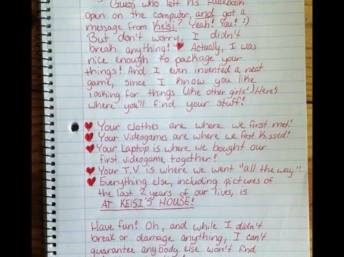 La mejor carta de ruptura escrita por una mujer luego de descubrir que su novio le era infiel