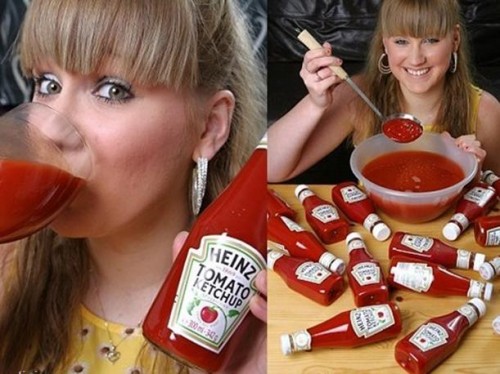 ¡Insólito! Esta joven consume 75 kilos de salsa de tomate al año ¿Por qué?