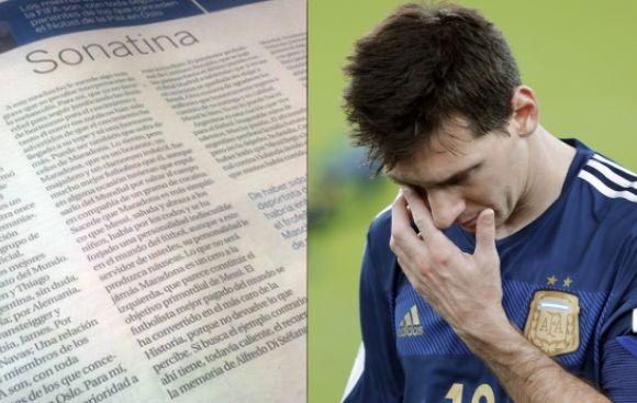 Este artículo sobre Messi genera indignación en redes sociales