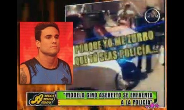 Gino Assereto se peleó e insulto a policía por Jazmín Pinedo