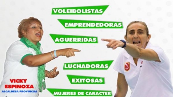 Imagen de Natalia Málaga fue usada en afiche de candidata
