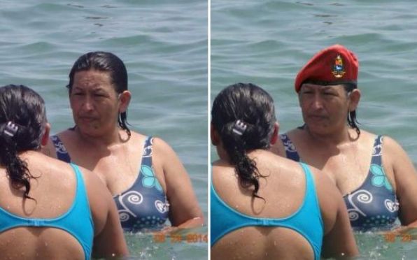 Una mujer idéntica a Hugo Chávez causa sensación en las redes