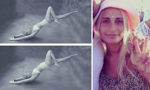Meaghan Kausman, de 23 años de edad, es una estudiante de moda de Melbourne (Australia) que fue fotografiada en una sesión bajo el agua